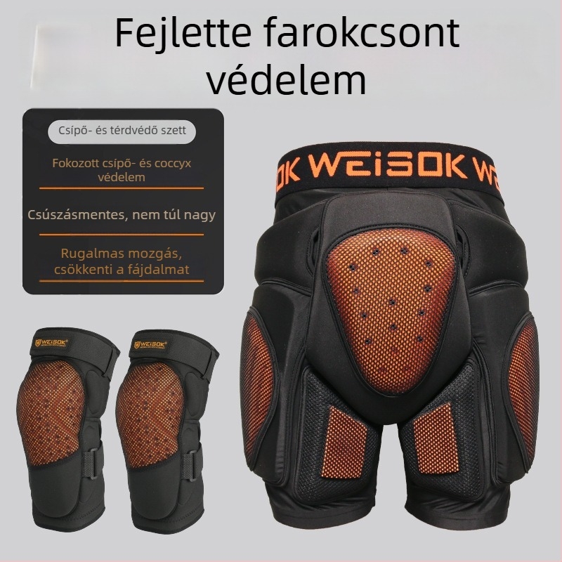 Sí- és snowboardos csípő- és térdvédők belső viseletként, PU/EVA/Lycra, Weisok/weisike márka