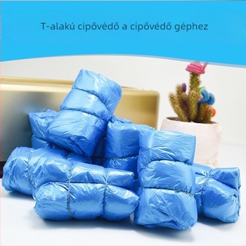 Egyszer használatos műanyag cipővédőfedél, univerzális méret, csúszásmentes, 36 hónap eltarthatóság, tömeg 235 g