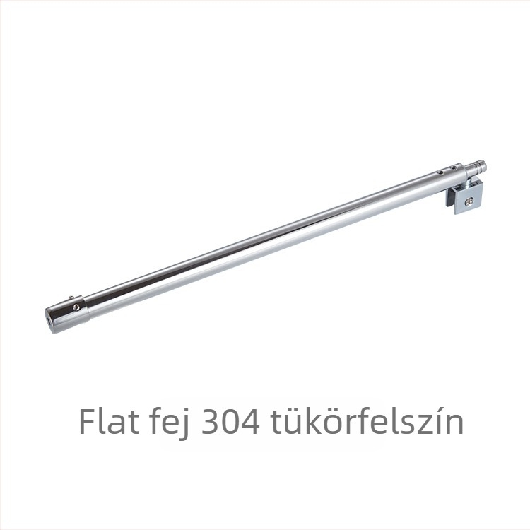 Fürdőszobai üvegajtó húzórúd, 304/201 rozsdamentes acélból, dupla fejű (ferde és sík fej), felület: csiszolt vagy tükrös, modern minimál dizájn