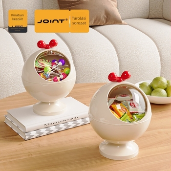 MJ-6004 asztali tároló doboz, PET+PP műanyagból, strapabíró és leesésálló, kapacitás kevesebb mint 4 L, nappali, hálószoba és íróasztal számára