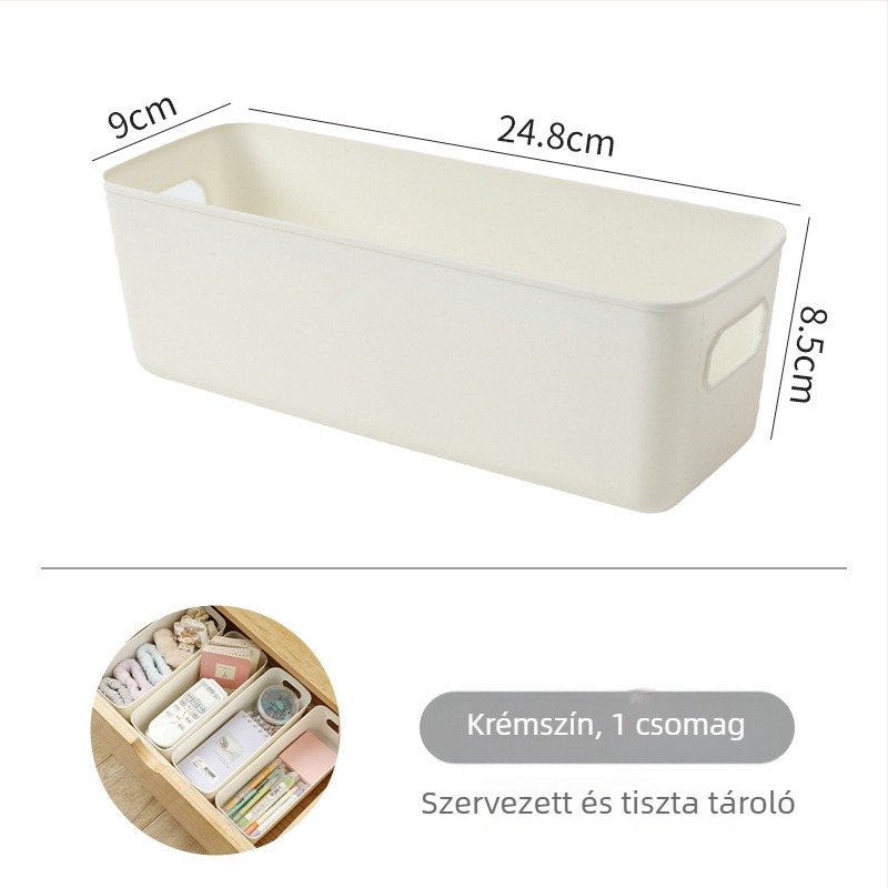 Fióktároló doboz, téglalap alakú, polipropilén, 18 literes kapacitás, modell E9153