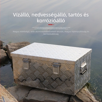 Mint alumínium ötvözetű mintázott tároló doboz, vízálló szállítódoboz fotózáshoz és orvosi eszközökhöz, ütésálló