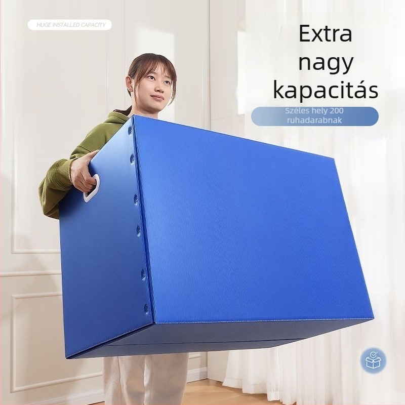 PP műanyagból készült összecsukható forgó tárolódoboz, nagy kapacitás, teherbírás 20-120