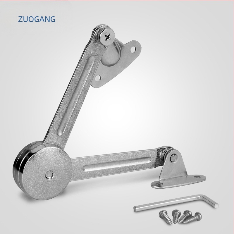 Left Steel szekrény-támasztó rúd, véletlenszerű leállítással, egyenes típus, modell 04A, cinkötvözetből