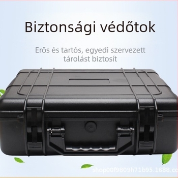 ABS nagy teherbírású műanyag doboz berendezésekhez, falvastagság 3,5 mm, teherbírás 50 kg, injekciós öntéses kivitel, vízálló és nedvességálló