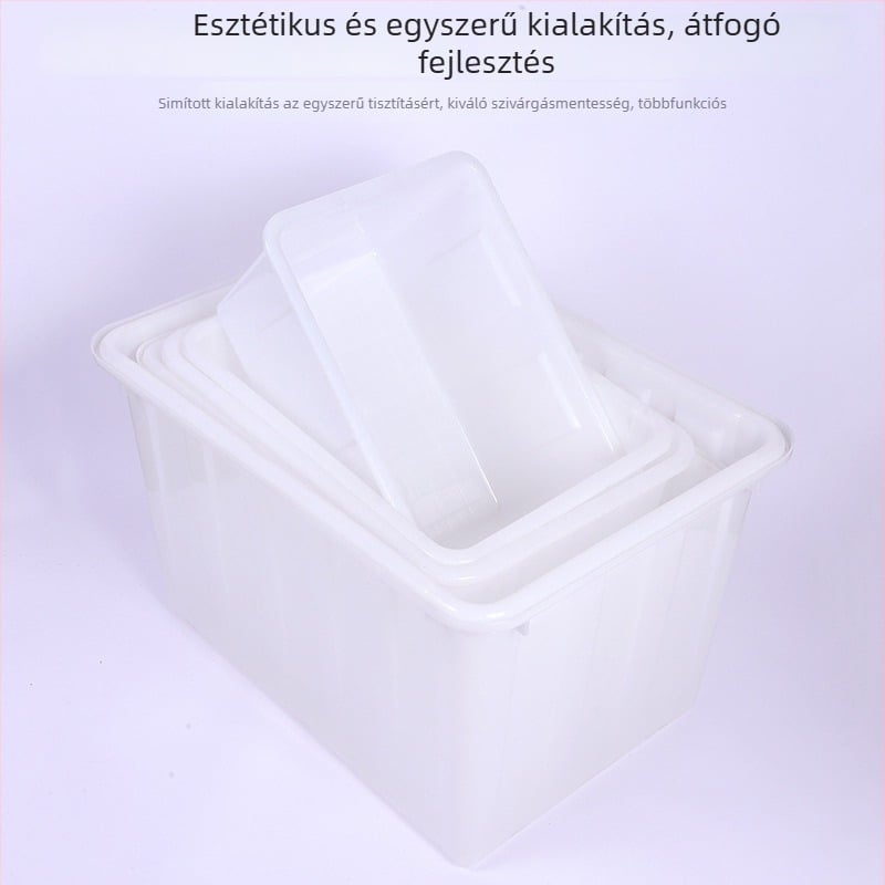 Téglalap alakú HDPE víztartály – Injection-molded akvakultúrás tartály, 0,5 mm falvastagság, kapacitások 400L/300L/200L/160L/90L
