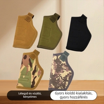 Kültéri taktikai deréktáska gyorskioldóval, többfunkciós fegyverhüvely