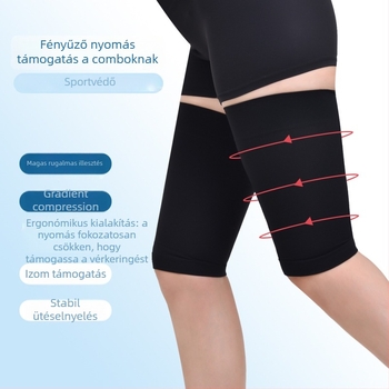 Orvosi minőségű vádlivédő mandzsetta, Spandex/Nylon anyagból, univerzális méret, futáshoz, kerékpárhoz, tánchoz és kosárlabdához