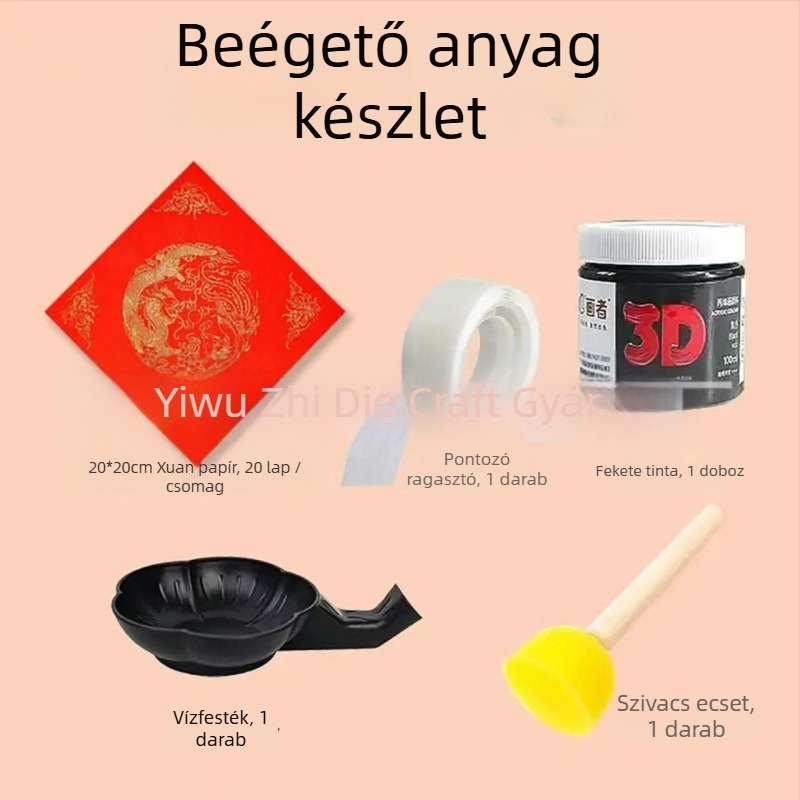 Year of the Horse lyukas rajz sablon gyerekeknek – DIY nyomtató tábla, PET anyag