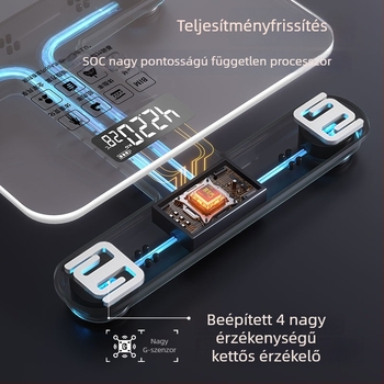 Intelligens testzsírmérleg, magas pontosságú, újratölthető, otthoni használatra, digitális mérleg
