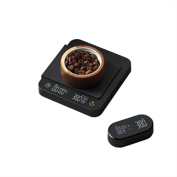 Mini kávémérleg Bluetooth időmérővel, kiváló pontosságú elektronikus mérleg olasz kávépörköléshez, modell DH-8706, mérési tartomány 3 kg/0,1 g, USB-C töltés, multifunkciós