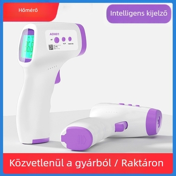 Homlok infravörös hőmérő, hordozható orvosi hőmérő otthoni használatra, modell 111, homlokon mért hőmérséklet, alkalmas gyerekek és felnőttek számára, tápellátás: száraz elem