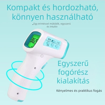 Homlok infravörös hőmérő, érintés nélküli, kézben tartható digitális hőmérő (3-5 cm)