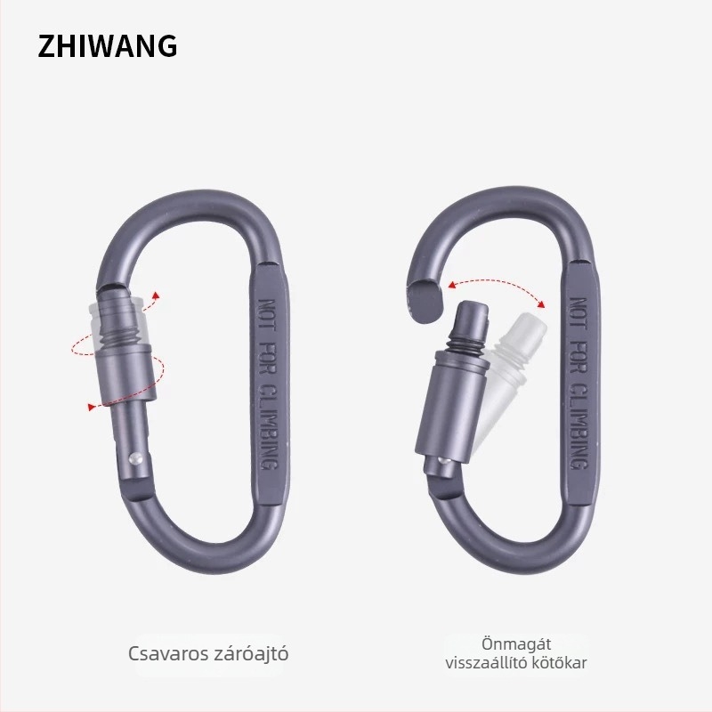 D-típusú alumínium snap zár kültéri felszereléshez, 40 kg teherbírás, Márka Expectation, Modell HJGK