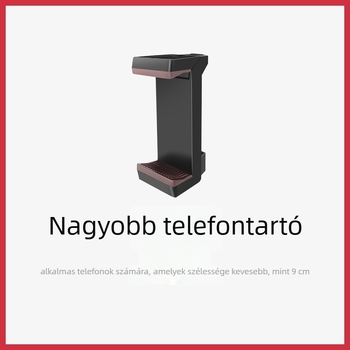 Weifeng U-alakú mobiltelefon-klipe, alumínium ötvözet, kettős hideg cipő, forgatható, telefonhoz és tabletához, kompatibil állványhoz