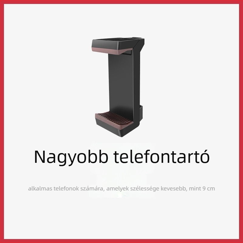 Weifeng U-alakú mobiltelefon-klipe, alumínium ötvözet, kettős hideg cipő, forgatható, telefonhoz és tabletához, kompatibil állványhoz