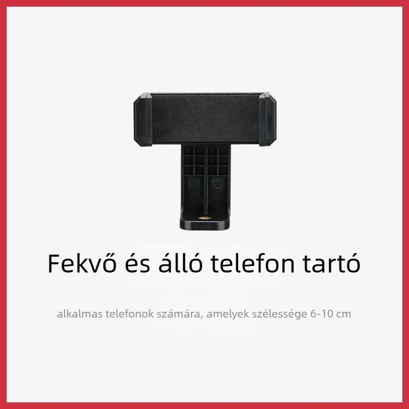 Weifeng U-alakú mobiltelefon-klipe, alumínium ötvözet, kettős hideg cipő, forgatható, telefonhoz és tabletához, kompatibil állványhoz