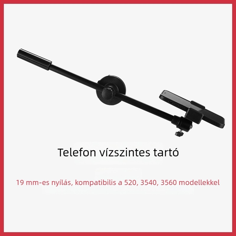 Weifeng U-alakú mobiltelefon-klipe, alumínium ötvözet, kettős hideg cipő, forgatható, telefonhoz és tabletához, kompatibil állványhoz