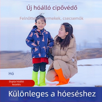 Téli hófelszerelés készlet: vízálló warp-knitted anyag, kültéri funkció, védelem a lábaknak gyalogláshoz, csúszásgátló jégcsapok, Travel carefree