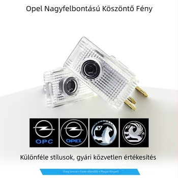 Opel-kompatibilis autóüdvözlő fény ajtó-projekcióval, 12V, 5W, modell DBS0014