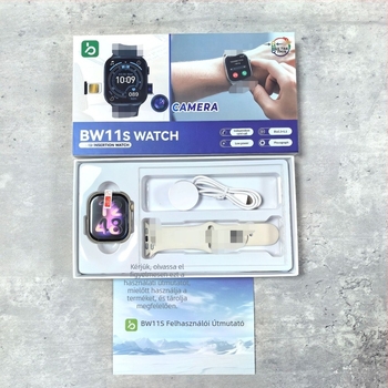 BW11S okosóra SIM-kártya, Bluetooth hívás, pulzusmérés, SpO2 és alvásfigyelés