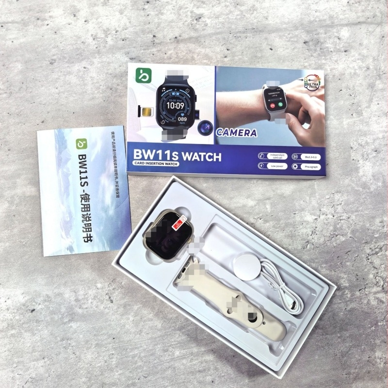 BW11S okosóra SIM-kártya, Bluetooth hívás, pulzusmérés, SpO2 és alvásfigyelés