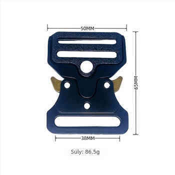 Kobra taktikai övcsat, teljesen fém, cinkötvözetből, kültéri felszereléshez és poggyász-kiegészítőkhöz