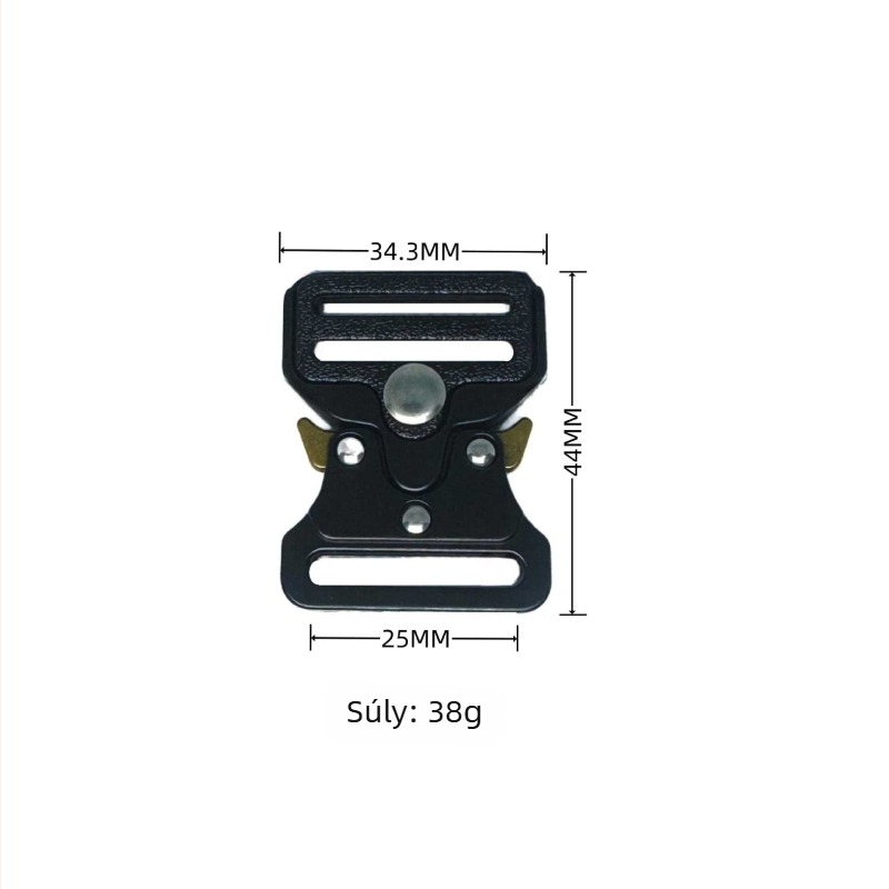 Kobra taktikai övcsat, teljesen fém, cinkötvözetből, kültéri felszereléshez és poggyász-kiegészítőkhöz