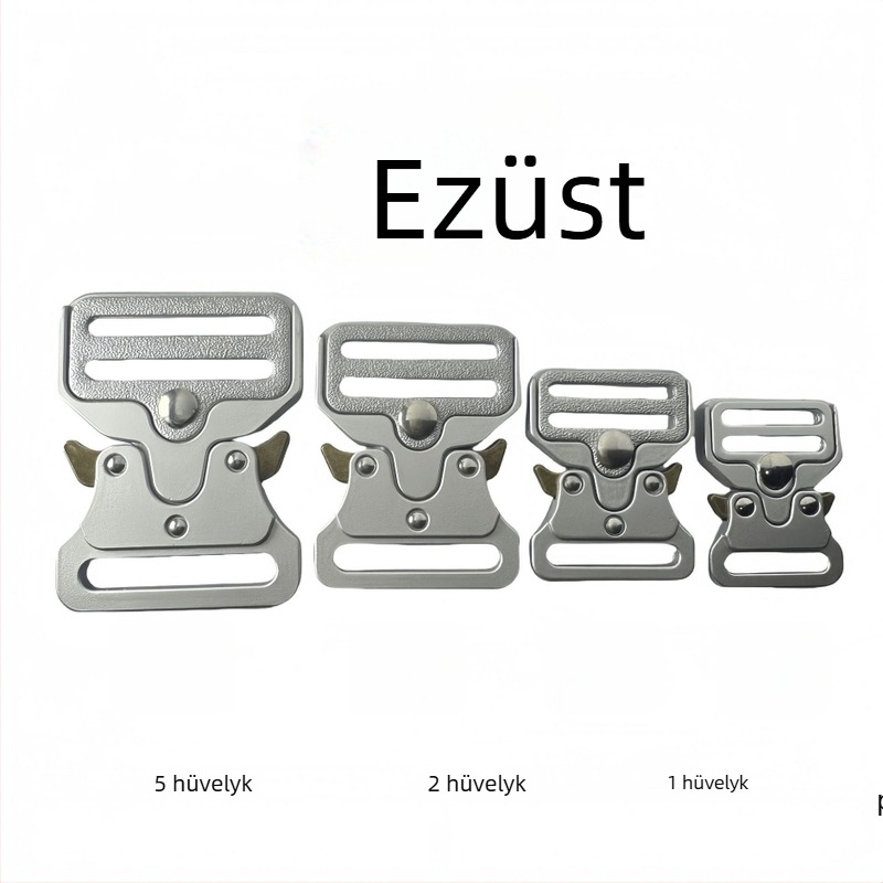 Kobra taktikai övcsat, teljesen fém, cinkötvözetből, kültéri felszereléshez és poggyász-kiegészítőkhöz