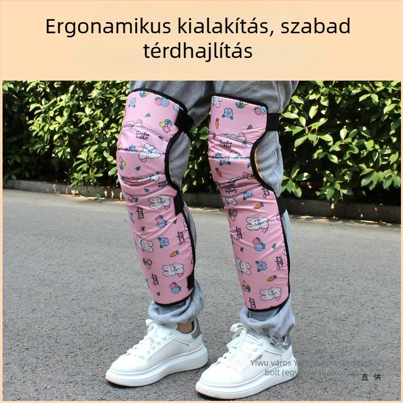 Gyerekeknek szánt térdvédők elektromos járművekhez, téli védelem, vízálló és szélálló, habos bélés