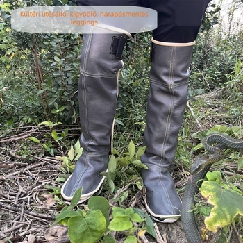 Spandex anyagú leggings, vádlira való védelem, kígyómarás elleni védelem