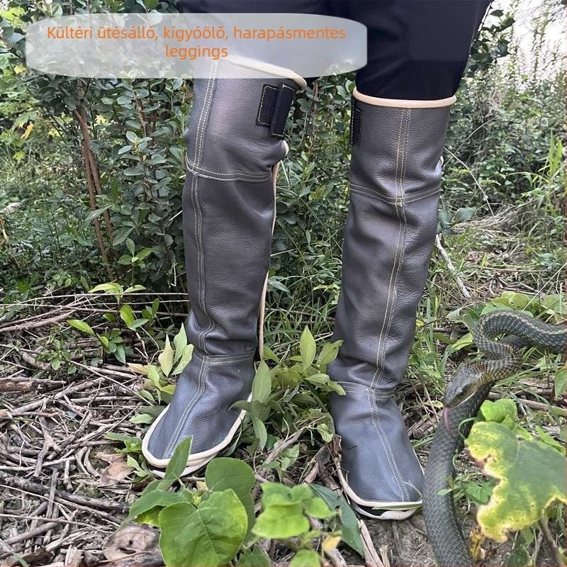 Spandex anyagú leggings, vádlira való védelem, kígyómarás elleni védelem