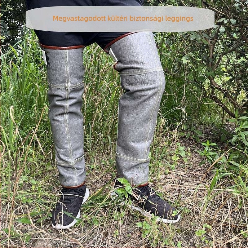 Spandex anyagú leggings, vádlira való védelem, kígyómarás elleni védelem