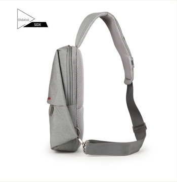 Férfi mellkas táska, nylon, vízálló, crossbody, városi stílus (Anyag: Nylon; Funkció: Vízálló; Belső: Poliészter; Stílus: Városi; Termék kódja: 010A)