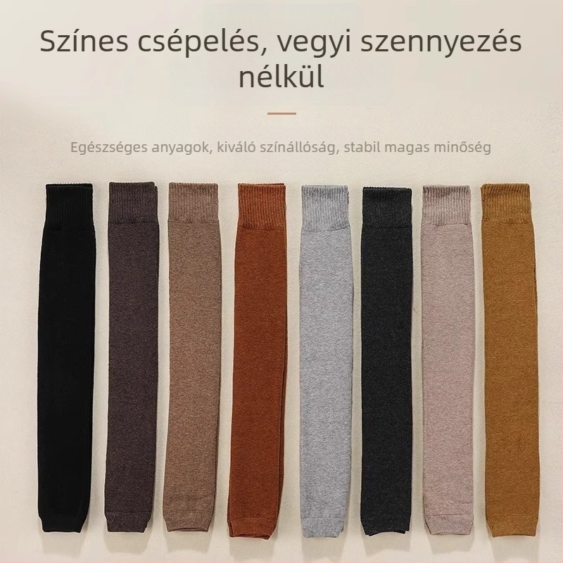 Női térd feletti zokni, polyeszter rost, vádli védelem, téli melegség
