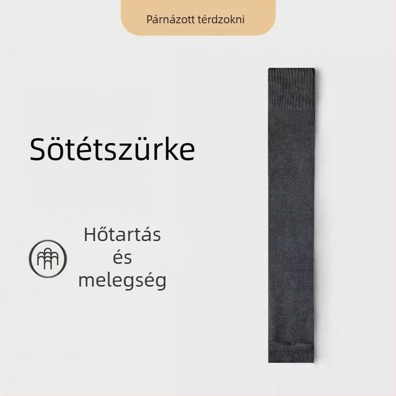 Női térd feletti zokni, polyeszter rost, vádli védelem, téli melegség