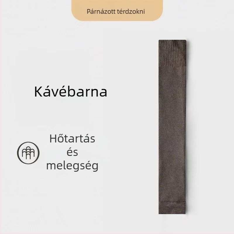 Női térd feletti zokni, polyeszter rost, vádli védelem, téli melegség