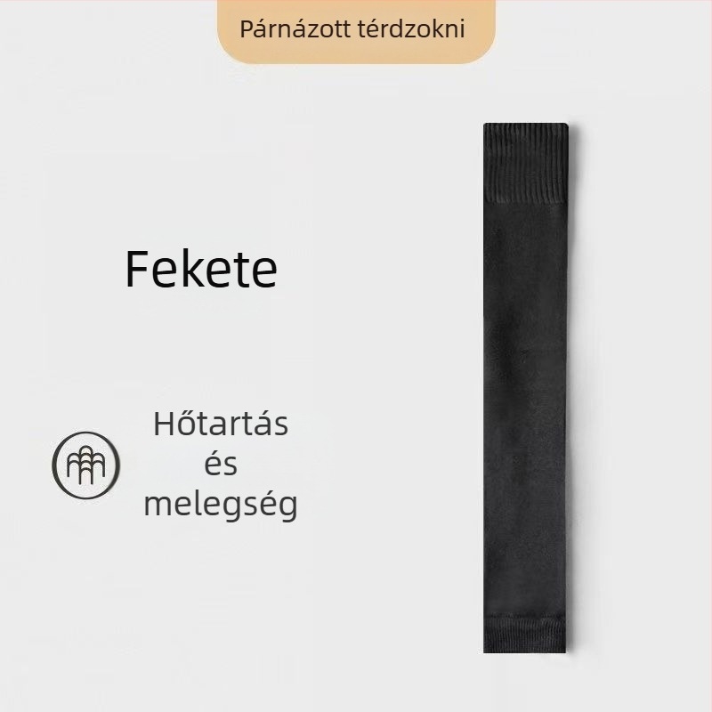 Női térd feletti zokni, polyeszter rost, vádli védelem, téli melegség