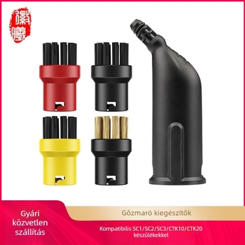 Kerek ecset kiegészítő Karcher SC1/SC2/CTK10/CTK20 gőztisztítóhoz – háztartási használatra, SC-sorozat kompatibilis, 101–150 m² területhez