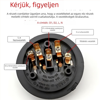 Elektronikus fűtő kiegészítő – ötgyűrűs alapcsatlakozó kapcsoló, vízellátás és hőmérséklet-szabályozás teáskészlethez