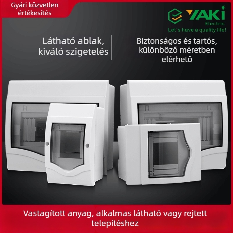 Felszíni szerelésű elosztó doboz, vízálló műanyag burkolat, légkapcsolóval és elektromos vezérlő dobozzal, model Ce2-Ce24