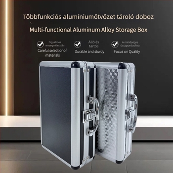 Alumínium ötvözetű szerszámdoboz — vízálló, nyomásálló, egyoldalas kivitel