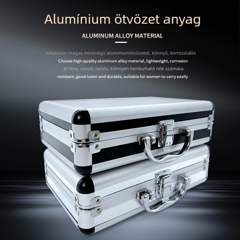Alumínium ötvözetű szerszámdoboz — vízálló, nyomásálló, egyoldalas kivitel