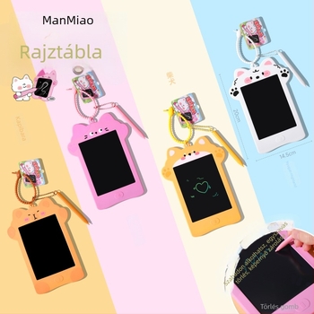 Graceful Törölhető LCD rajztábla kulcstartóval, karikatúra stílusú, műanyag