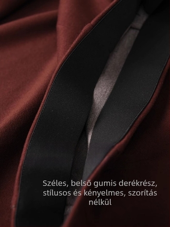 Acetát-kasmír keverékből készült A-vonalú középméretű szoknya, drapírozó hatással, őszi-téli