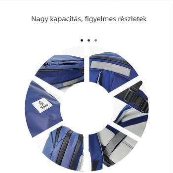 Uniszex laptop hátizsák, vízálló, TPE anyag, légpárnás vállpántok, szabadidős utazásokhoz