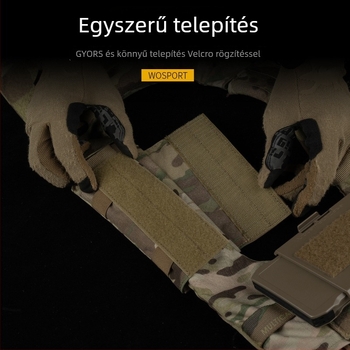 WOSPORT taktikai camufláts vállpánt, univerzális használat, 1 darab, kategória 3283093, hivatalosan engedélyezett magánmárka