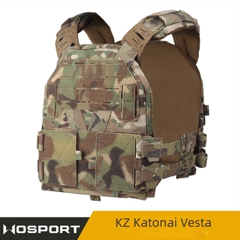 Taktikai kamuflážs mellény gyorskioldóval, állítható vállakkal, MOLLE rendszerrel, valódi nylonból, lövészethez