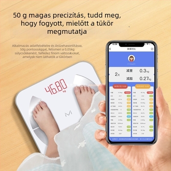 Testzsírszázalék mérleg testzsírteszttel diákoknak