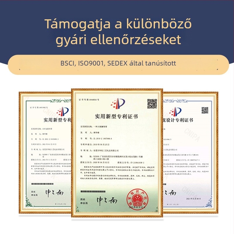 Huasong nylon háromrészes kutyakeret szett, állítható H-formájú mellényhám, kültéri használatra